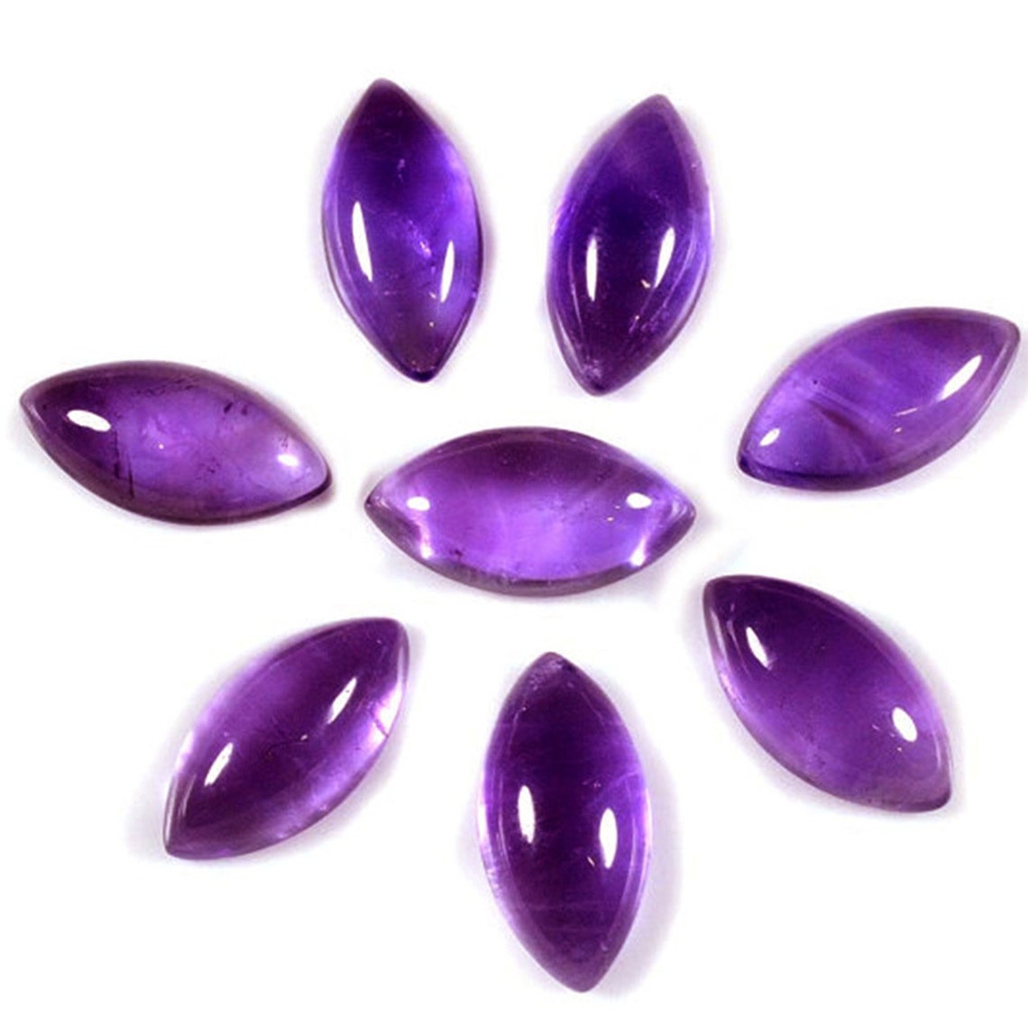 5 Pieces 7x14 Mm Marquise Natural Amethyst Cabochon Loose | Etsy