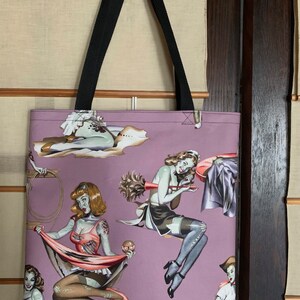 Zombie Pin-Up Girls tote