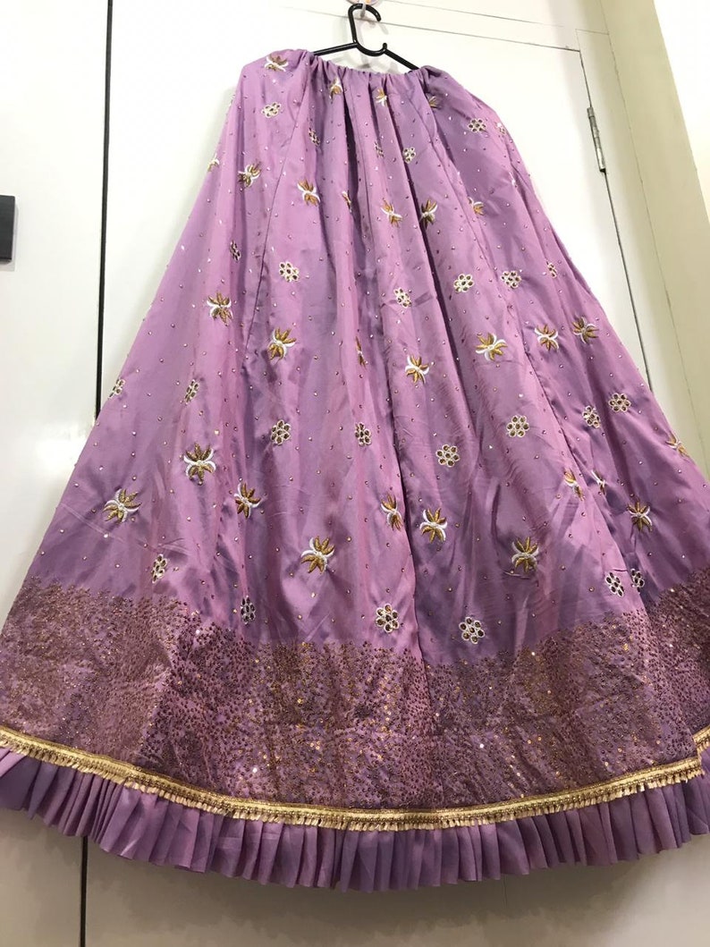 Soft Tapetta Silk Bridal Fancy Pattern Purple Designer Set Lengha Skirt Women/'s Indian Ethnic Wedding Wear Bridal Lehenga Choli