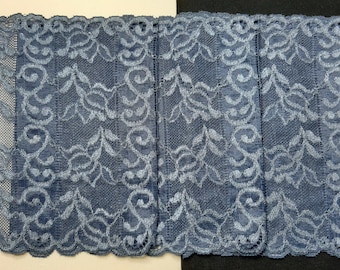 50 cm lace border blue 17.5 cm wide/ in the direction of jeans