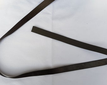 1 meter strap, bra carrier rubber 14 mm medium brown