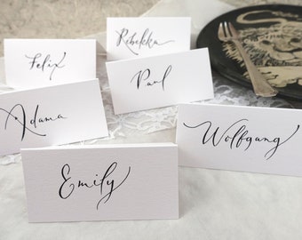 Place cards handwritten