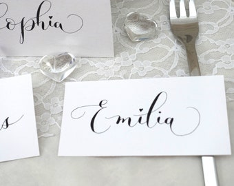 Handwritten place cards