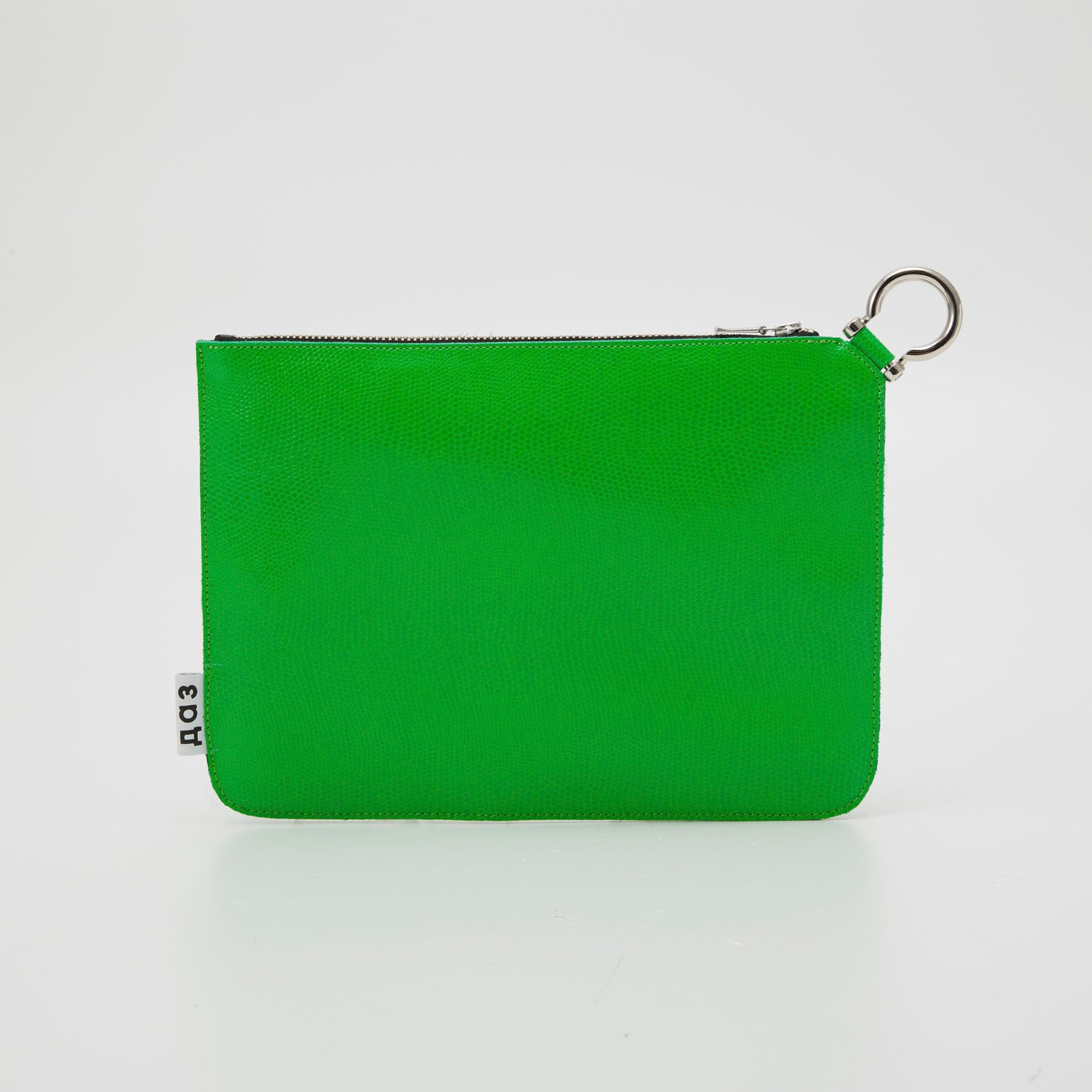 Leather Pouch in Green Color Etsy