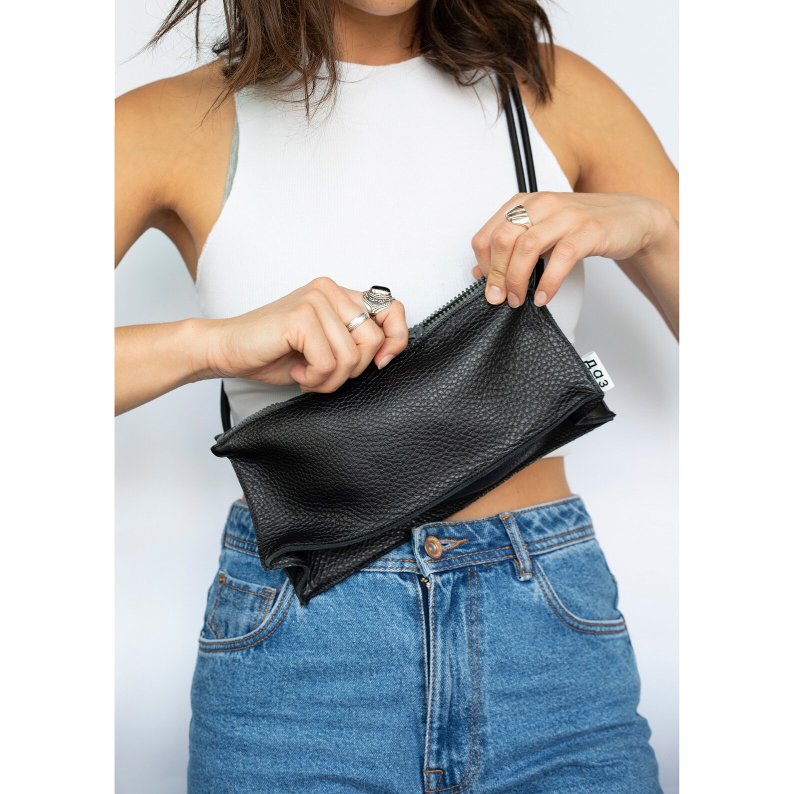 Bum Bag Black Leather Black Bum Bag Leather Bag Waist Bag Etsy