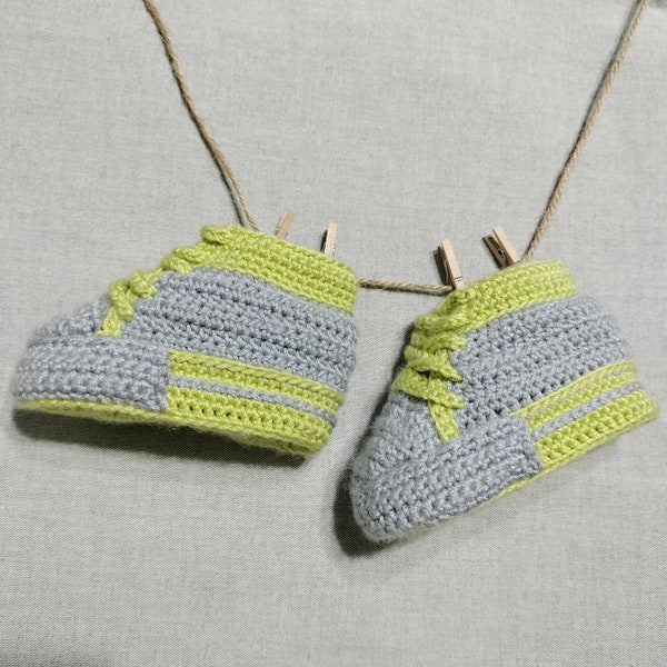 Häkelschuhe, Hausschuhe, Socken, Babymädchen, Turnschuhe, Sportstiefeletten für 3/6 Monate alte Babys