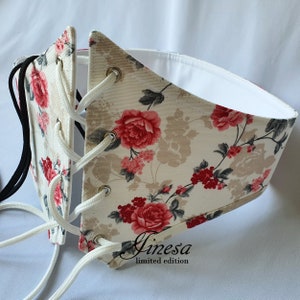 Cintura corsetto sottoseno floreale, corsetto rinascimentale per matrimonio, cosplay, medioevo, ballo di fine anno, corsetto Ren Faire, corsetto in vita, regalo per lei.