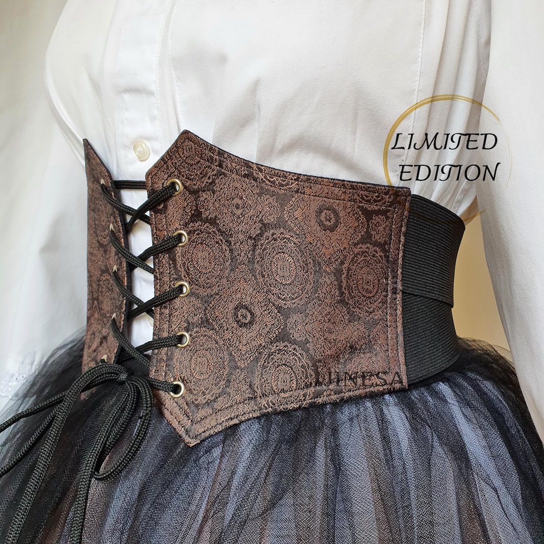 Vintage Lace-Up Corset Belt, Adjustable Elastic Waist Cincher, Renaissance Style GRACE KARIN Women main image 3
