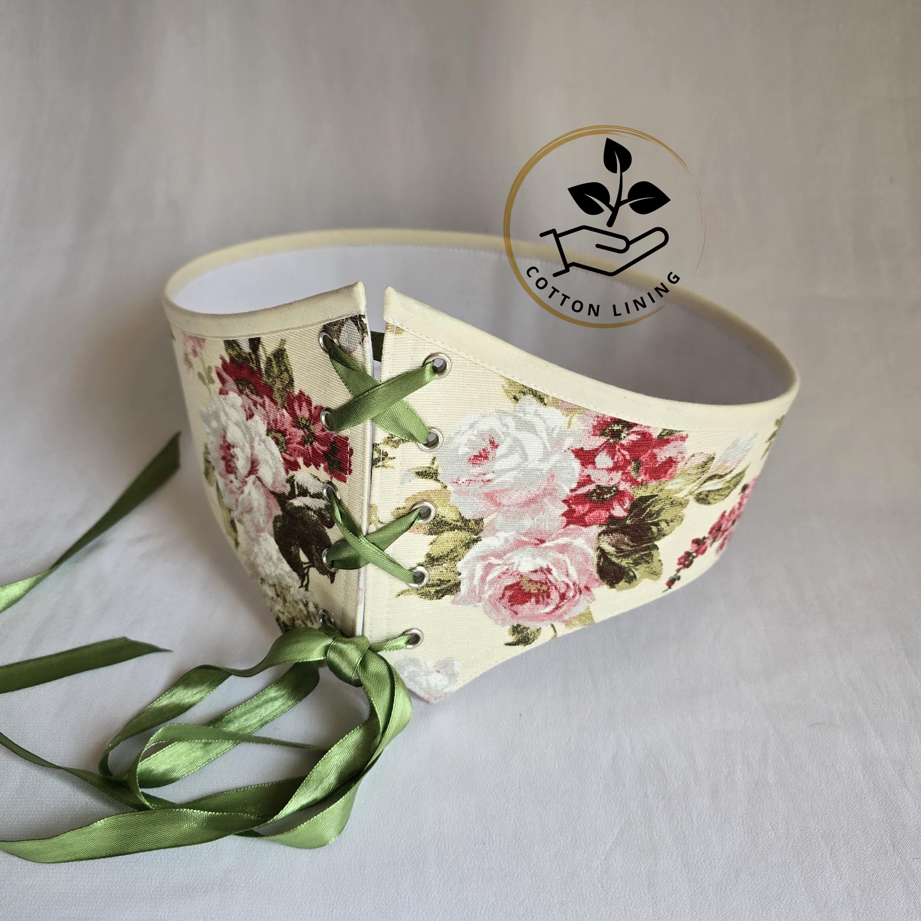 The Ritz Collection Vintage Floral Tapestry Leather Belt M Victorian Cottagecore Western Blooms Leather Belt - Brown Floral – Natural Life main image 2