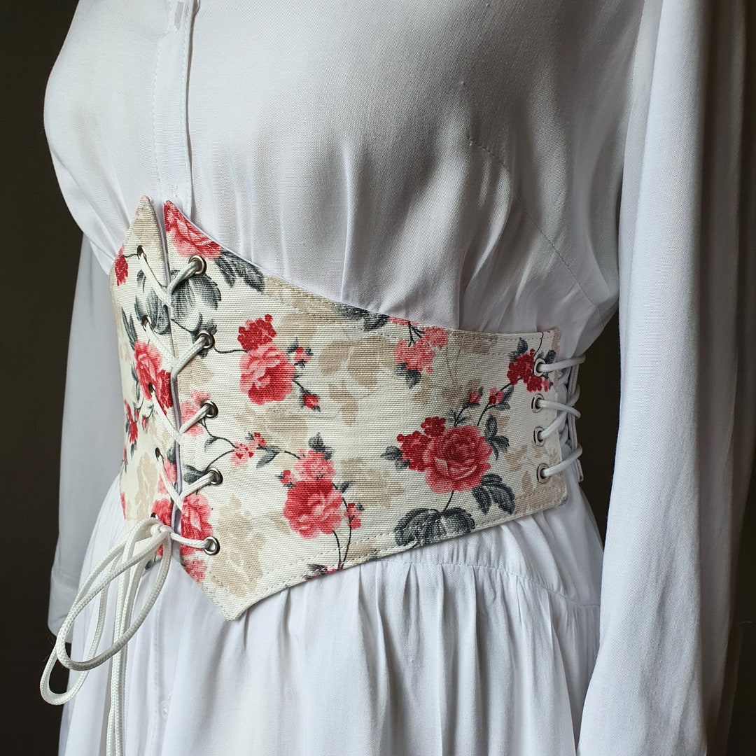 floral corset belt