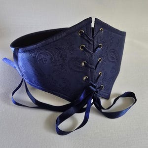 navy corset belt