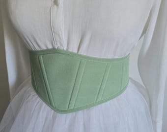 Olive Underbust Corset: Renaissance Waist Cincher