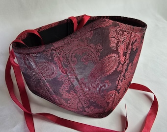 Jacquard Satin Underbust Corset Belt – Renaissance, Gothic, Wedding & Cosplay Waist Cincher