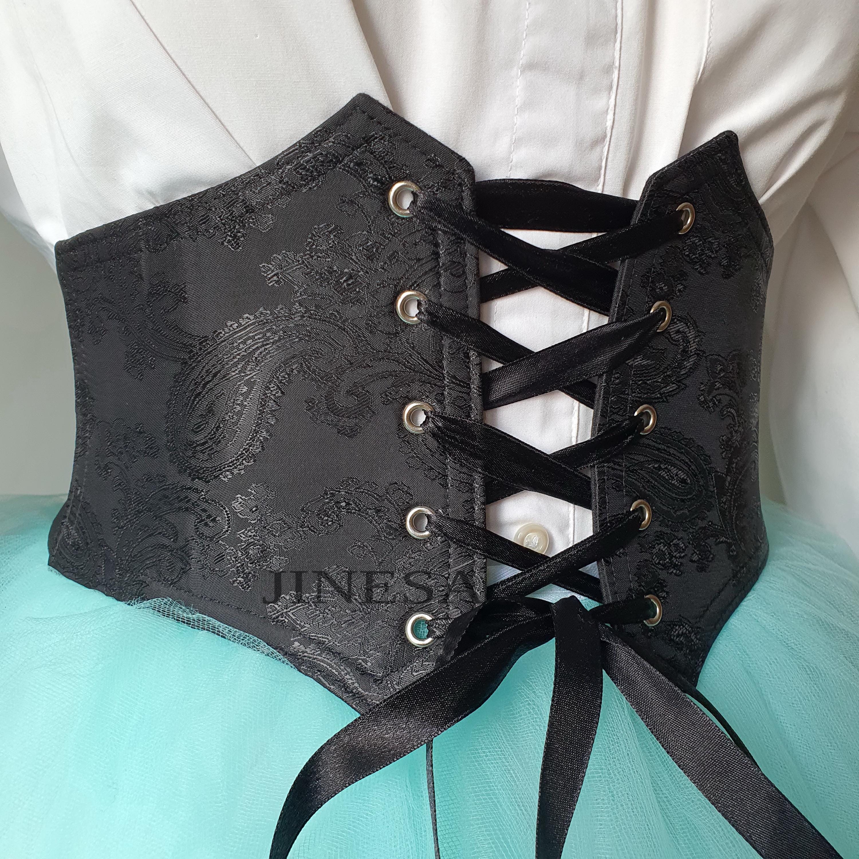 1 jinn studio レースコルセット　黒 JinesaDesign - Etsy