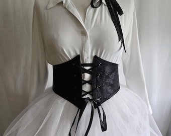 Renaissance Underbust Corset – Waist Cincher, Multiple Colors Available, Size S-XL, Custom