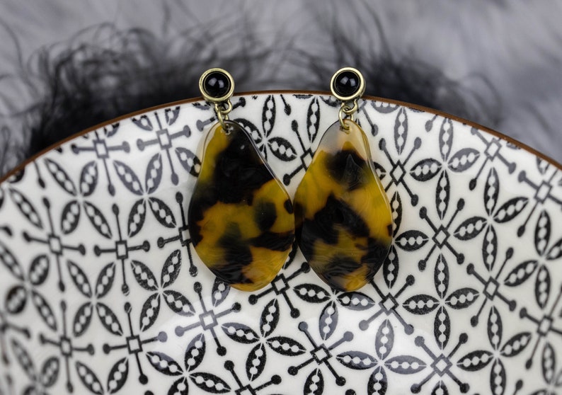 Acrylic Earrings-Plastic Earrings-Plexi Earrings-Square Earrings-Geometric Earrings-Yellow Earrings-Pop Art Earrings-Resin Earrings