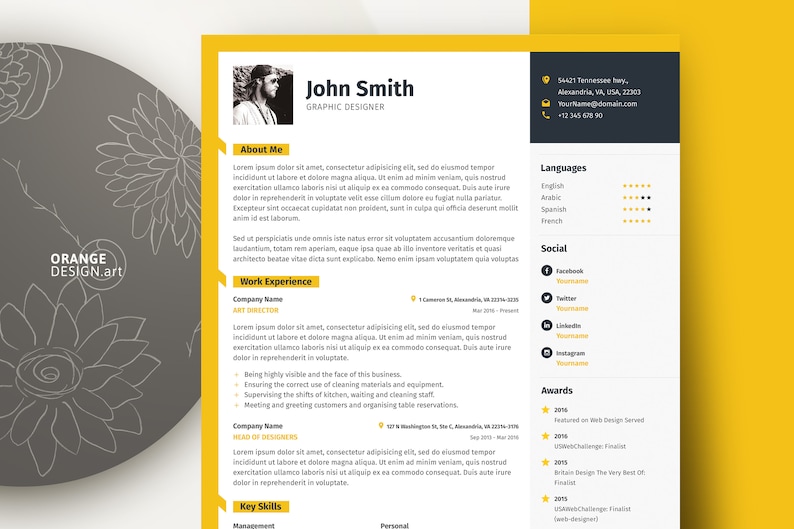 Graphic Designer Cv Template