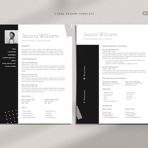Hairstylist Resume Template Word, Makeup Resume with Photo, Beauty CV template, Professional Resume, Creative & Modern design, Actor Resume
