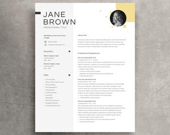 Sjabloon voor creatief cv met foto | CV-ontwerp MS Word