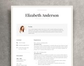 Modern Resume Template, Cover Letter, CV With Photo (DOCx)