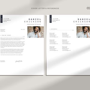 Developer Resume Template with Photo, IT Resume Word Template, Software Resume, Technology CV template, Professional Resume, Designer Resume