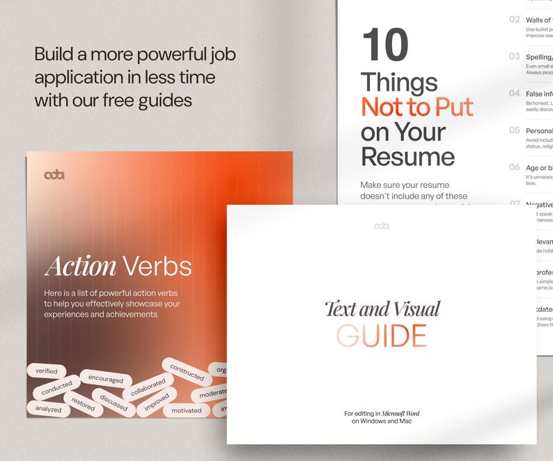 Modern Resume Template for Word and Canva | Creative Resume with photo | Professional CV Template for Designer | Editable Resume
