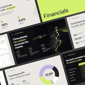 Bold Pitch Deck Template Canva | Startup Investor Deck | SaaS Business Presentation | Fundraising Slides