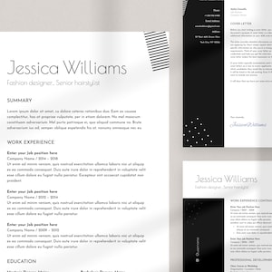 Hairstylist Resume Template Word, Makeup Resume with Photo, Beauty CV template, Professional Resume, Creative & Modern design, Actor Resume