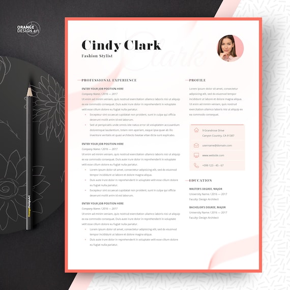 Hair Stylist Resume Template Free