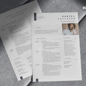 Developer Resume Template with Photo, IT Resume Word Template, Software Resume, Technology CV template, Professional Resume, Designer Resume