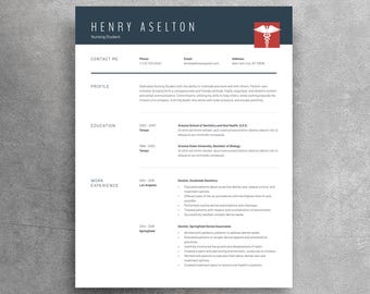 Nurse Resume Template, Medical CV Design, Cover Letter (DOCx)