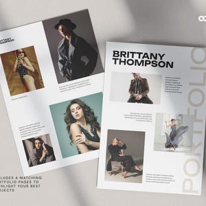 Modern & Creative Resume Template for Actor, Hairstylist, Artist or Designer, Canva Editable CV with Portfolio and Cover Letter, Mac Pages