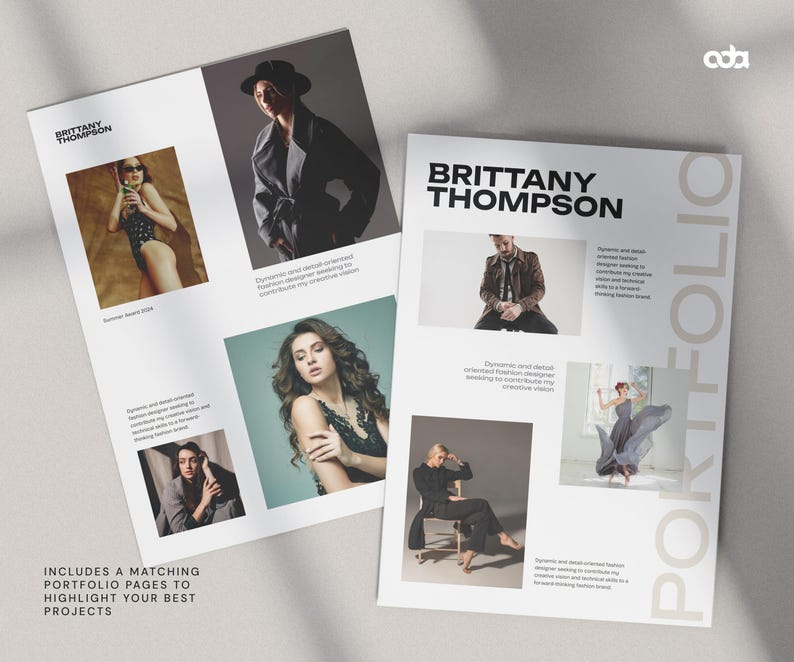 Modern & Creative Resume Template for Actor, Hairstylist, Artist or Designer, Canva Editable CV with Portfolio and Cover Letter, Mac Pages