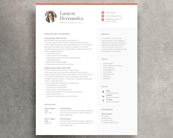 Sjabloon creatief cv, sollicitatiebrief, referentiepagina (DOCx)