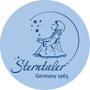 Sterntaler Kapuzenhandtuch Baylee blue mit Namen und optional Datum bestickt100x100 cmGeschenk zur GeburtGeschenk zur TaufeNeedleCat Bild 4