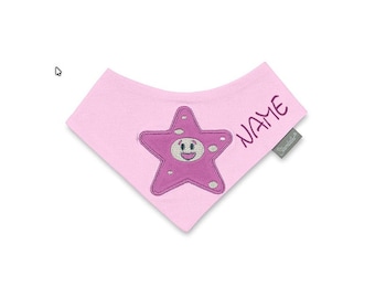 Star Valley Triangle Cool Gr. 2 with Name • Baby Triangle Cool Girl • Gift to Baby • Taptisale Gift • NeedleCat Nittic Studio