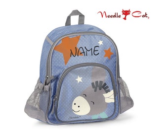 Sterntaler Backpack Donkey Emmi embroidered with name•Backpack kindergarten personalized•Backpack for Kita•Gift for birth•NeedleCat