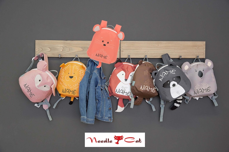 Rucksack Kindergarten Fuchs & Co. mit Namen bestickt Rucksack personalisiertLÄSSIG Tiny BackpackKinder Rucksack mit Namen Bild 8