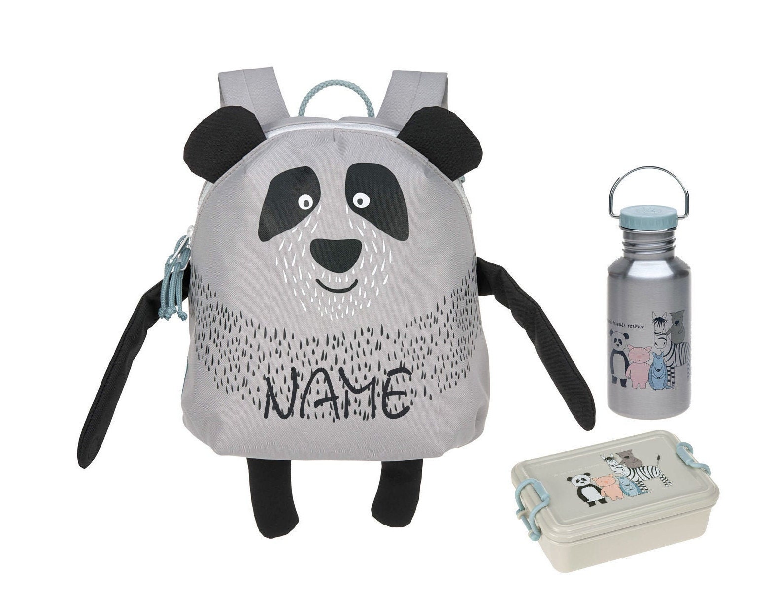 LÄSSIG Mini-backpack SET Children\'s Backpack Panda Pau Backpack About  Friendsbackpack Kindergarten Personalizedkita Backpackneedlecat - Etsy  Finland | Rucksacktaschen