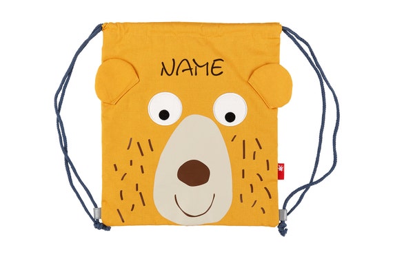 Sigikid Kids Gym Bag Bear With Name Embroiderednursery Bagturn Bag for  Kitagift Children's Birthdayneedlecat - Etsy