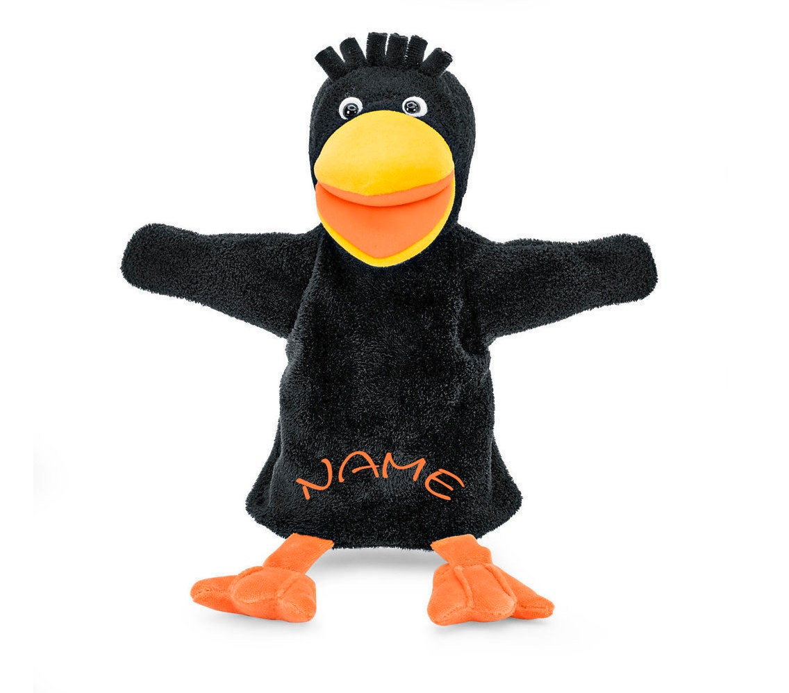 Sterntaler Handpuppe Rabe mit NamenPuppentheaterSpieltier | Etsy