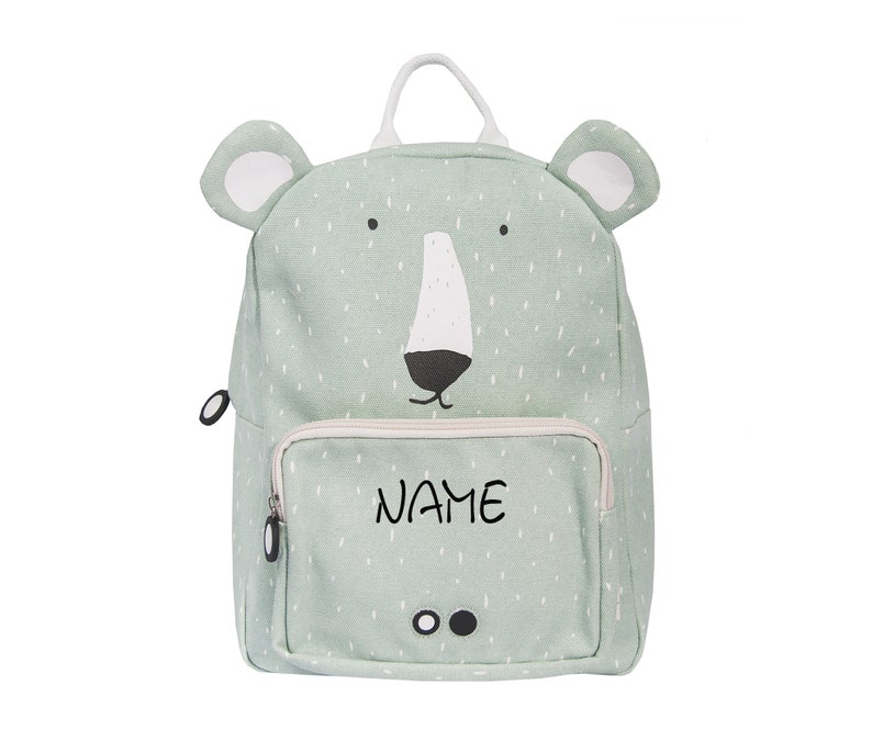 Backpack kindergarten embroidered with nametrixie backpack lion elephant & coKita backpack with namebackpack personalizedNeedleCat image 3