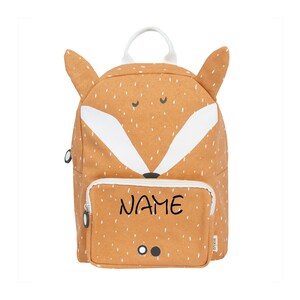 Backpack kindergarten embroidered with nametrixie backpack lion elephant & coKita backpack with namebackpack personalizedNeedleCat Fuchs mit Name