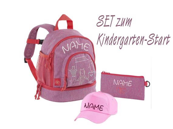 Kindergarten Rucksack Schul Rucksack bestickt Stickerei mit Namen personalisiert