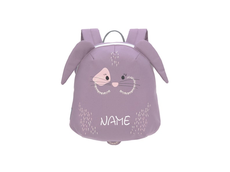 Backpack kindergarten Fuchs & Co. embroidered with name Backpack personalized LÄSSIG Tiny Backpack Children's backpack with name 10 Hase mit Namen