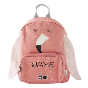 Backpack kindergarten embroidered with nametrixie backpack lion elephant & coKita backpack with namebackpack personalizedNeedleCat Flamingo mit Name