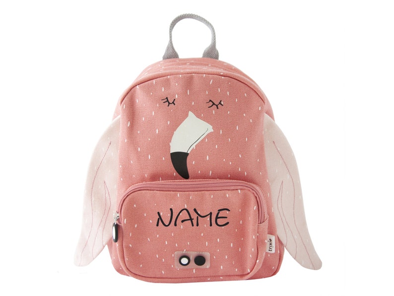 Backpack kindergarten embroidered with nametrixie backpack lion elephant & coKita backpack with namebackpack personalizedNeedleCat Flamingo mit Name