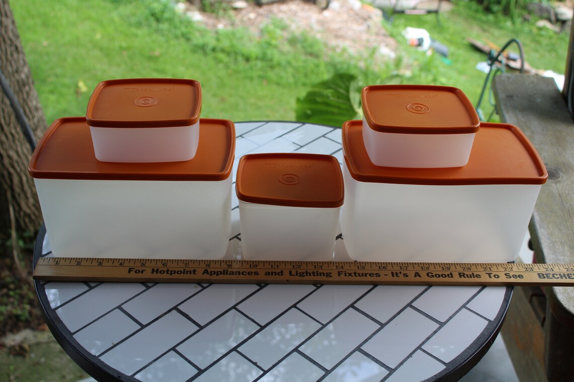 Vintage10 Piece Tupperware Pantry Storage Containers With Lids Etsy