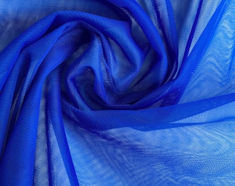 Tkanina tiulowa Royal Blue Soft o wysokiej jakości, tiul na welon, spódnicę, sukienkę, szerokość 118"/3 m, tkanina na metry