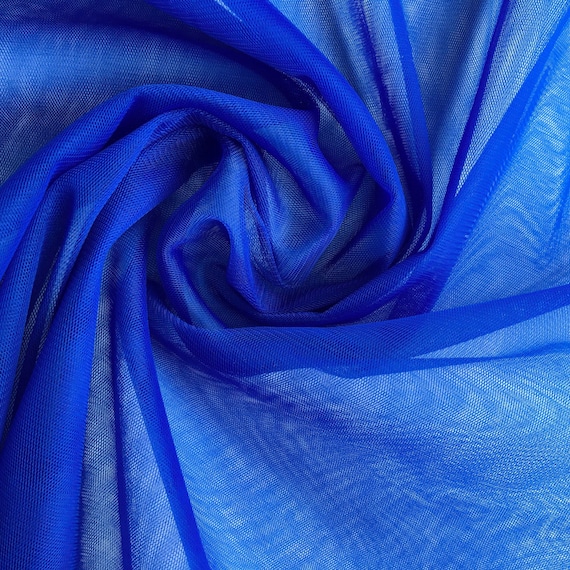 Tela de Tul Suave Azul Rey de alta calidad, tul para velo, falda, vestido,  ancho 3m, Tela por metros